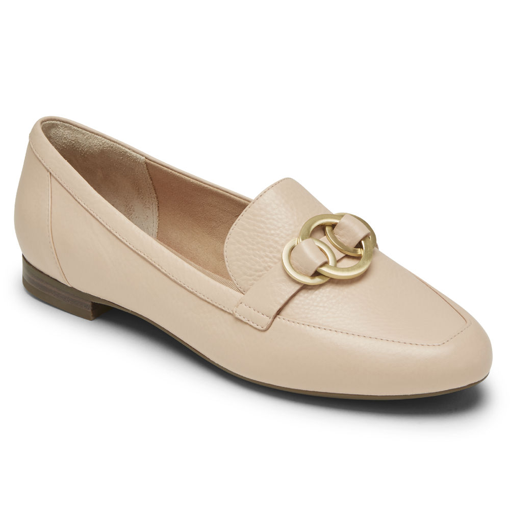 Rockport Singapore Womens Loafers - Total Motion Tavia Ring Beige - BW3564178